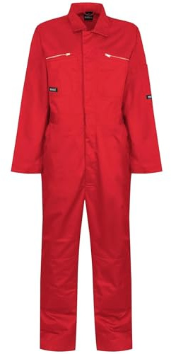 Mens Zip Fasten Durable Workwear Coveralls All-in-One Boiler Suit Overall Dungarees Work Utility Uniform for Garage Carpenter Garden Mechanic