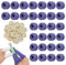 60 Piezas Vendaje De Dedo ApóSitos Para Dedos, Azul Venda Tubular Dedos Dediles Y Blanco Vendas Para El Pulgar, ProteccióN De Dedos En Lesiones, Vendas Tubulares Transpirables para Trabajo, Cocina