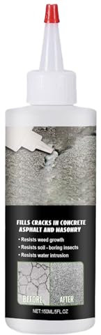 Relleno de grietas de asfalto: compuesto de reparación a prueba de intemperie, adhesión duradera | Recubrimiento duradero y acabado flexible, ideal para entradas, pavimento, estacionamientos, caminos