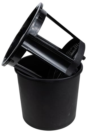 Hohopeti Secchio la Coltivazione di Patate Dolci e Arachidi in Casa, Vaso Pratico in Pp Nero 29x26,5 Cm per Balconi e Giardinaggio Domestico Doppio Strato per Radici Sane
