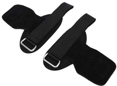Keenso Lyftande Handledsremmar, Kohudsmaterial, Antislip Handflatsdyna, Idealisk för Styrketräning och Gymträning för Män och Kvinnor
