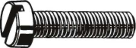 M2-0.4 x 3 mm. Cheese Head Slotted Machine Screw, 100 pk.