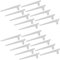 Emuca 7908212 Supponti per mensola con profilo cremagliera perforazione semplice passo 50mm, Bianco, 300mm, Set di 20 pezzi