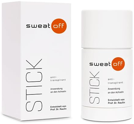 Sweat-Off Antitranspirant Stick 50ml gegen Schwitzen | Deo & Antitranspirant in einem | mit dezent-frischem Duft