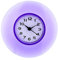 Oumefar Mini Wanduhr wasserdichte Uhr mit großem Saugnapf für Show Time Badezimmer(Purple