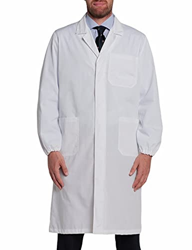 C.B.F. Balducci Group Camice Bianco Da Laboratorio e Lavoro Uomo Donna - Grembiule (Bianco, L)