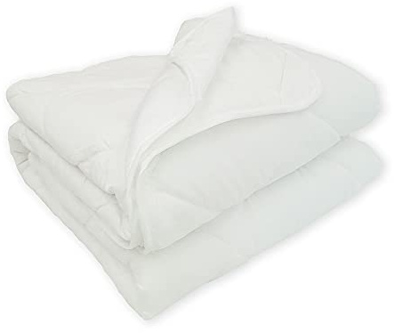Le Telerie Piumino Anallergico 4 Stagioni Singolo 155x200 Con Bottoni Finland In Microfibra Duck Friendly, Piumone Interno Bianco Per Tutte Le Stagioni