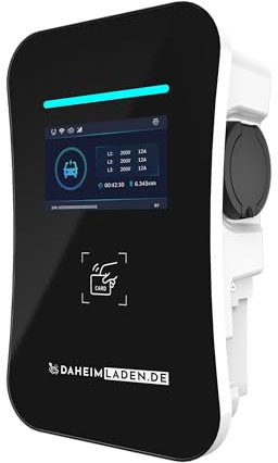 DAHEIM LADEN.DE Touch PRO Wallbox 11kW, ohne Ladekabel, mit App, MID-Stromzähler, PV-Überschussladen, Lastmanagement, RFID, 14a