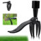 TNOMSNO Estirpatore Erbacce, Sarchiatore per Erbacce estirpatore Erbacce da Giardino, Estirpatore Manuale per Giardino per Giardini, Patii (Nero)