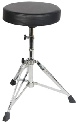 Generic Silla de Batería, Trono de Batería, Patas Antideslizantes, Cómodo Asiento de Batería, Taburete Acolchado, Taburete de Batería para Músicos, Bateristas