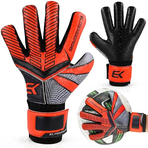 Elitekeepers Guantes de Portero EK Basic Fury Niño – Guantes Fútbol con Palma Látex 3+3mm, Protecciones Dedos, Transpirables y Cómodos – para Entrenamiento y Partido (7)
