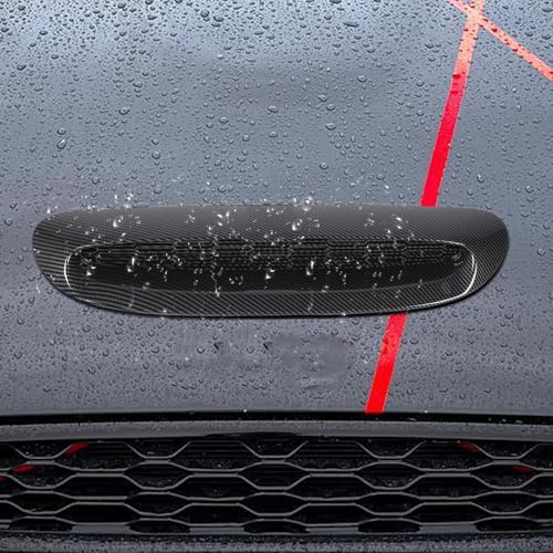 Oreilet Coperchio di Sfiato con Paletta Cappuccio Anteriore, Aspirazione Dell'aria Scoop Auto Sostituzione Rivestimento per Prese D'aria del Cofano Decor per S JCW F54 F55 F56 (Modello in fibra di