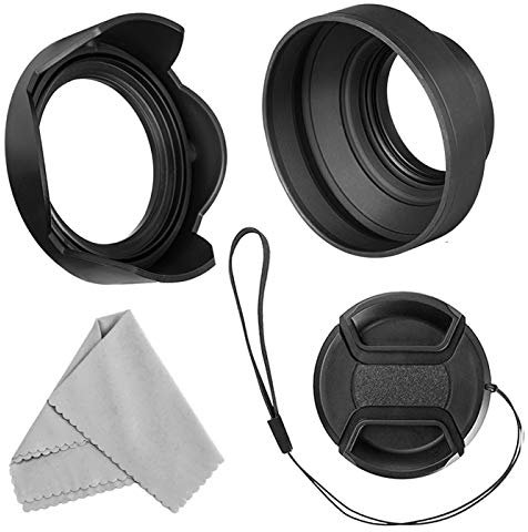 55mm Gegenlichtblende Set für Nikon D3400 D3500 D5500 D5600 D7500 AF-P DX NIKKOR 18-55mm f/3.5-5.6G VR