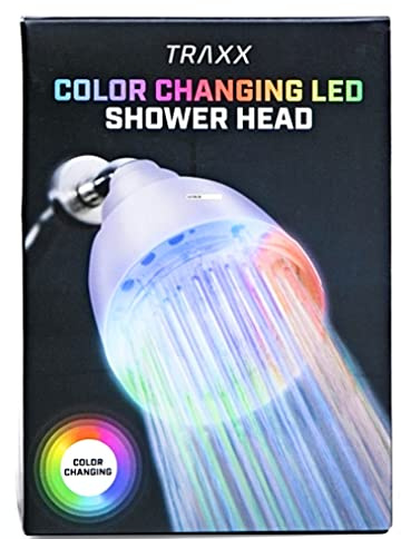 SecureTheTech Color Changing LED Shower Head Rainfall High Pressure Color Changing Shower Head