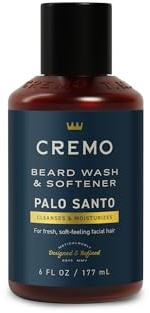 Cremo Palo Santo (Reserve Collection) Beard Wash & Softener, Moisturizes, Styles and Reduces Beard Itch for All Lengths of Facial Hair, 6 Fluid Oz