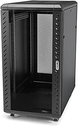 StarTech.com 4-Post 32U Server Rack Cabinet, 19 Data Rack Cabinet for IT/Network Equipment, with Adjustable Mounting Rails