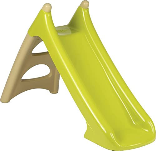Smoby - Toboggan XS - Beige/Vert - Marches Antidérapantes - Glisse 90cm - 820624