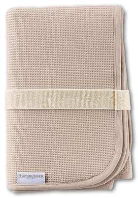 Hofbrucker® Windeltasche mit Wickelunterlage für unterwegs, faltbare Wickelclutch mit Organizer für Windeln & Feuchttücher, Abwischbar, Must Have für die Baby Erstausstattung (Taupe)