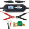 LODCHAMP Bundle, 4A/1a Intelligentes Batterieladegerät, 6V/12V KFZ/Auto/Motorrad Ladegerät, Erhaltungsladegerät und Batterie Trennschalter Poltrenner Batterietrenner