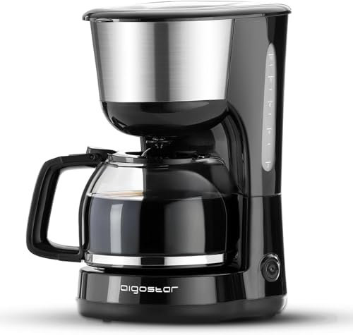 Aigostar Chocolate Macchina da caff? americano e t? 10 Tazze 1000W 1,25L Sistema Antigoccia