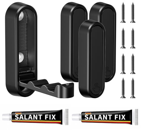 CMRUI Heavy Duty Zinc Alloy 4-Pack Folding Wall Hooks for Bathroom, Kitchen, Entryway, Closet - Space-Saving Design Holds Coats, Towels, Backpacks, Hats, Keys (Black)