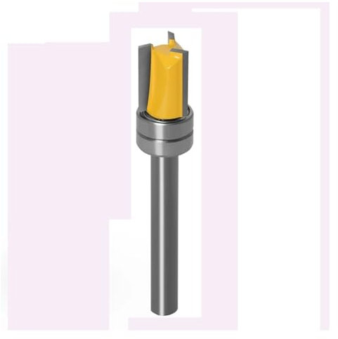 KAPQIN 1 pz. Fresa for fresatura con Gambo da 6 mm, Fresa for fresatura a mortasa, Fresa a Testa Dritta, Fresa for la Pulizia di tenoni e Finiture a Filo for la Lavorazione del Legno.(NO11)