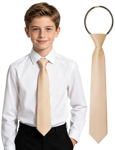 mintgreen Corbata para niños Ajustable para el Cuello, Graduación de Boda Mostrar, 5-15 años