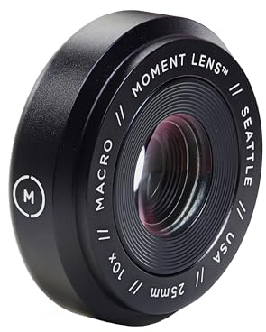 Moment Objectif macro 10x (série M et série T) – Lentille de fixation pour téléphones iPhone Pixel Galaxy OnePlus (série M)