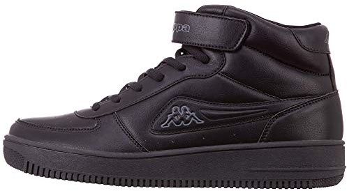 Kappa Bash Mid Unisex, Zapatillas Altas Adulto, Negro (Negro (Black/Grey 1116), 37 EU