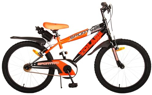 Tecnobike Shop Bici per Bambino Bicicletta Mountain Bike Volare Sportivo Taglia 20 Pollici (Arancione)