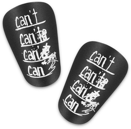 Ymapinc 2pcs Mini Shin Pads, Football Shin Guards Small Shin Pads, Protective Soccer Shin Defender Pad for Kids Youth Adults(Black, PP+EVA)