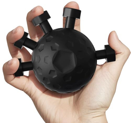 Fingergriff-Stärker, 2025 Neu Finger-Griffstärker, Finger Grip Strengthener Handtrainer, Fingertrainer Unterarm Trainingsgerät Griffkraft Trainer für Den Muskelaufbau (Schwarz)