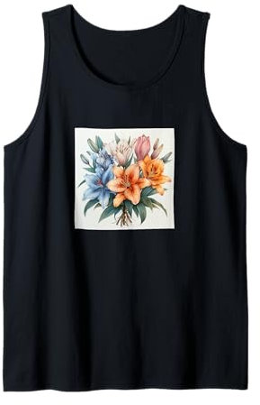 Bouquet de lys asiatiques aux couleurs pastel Débardeur