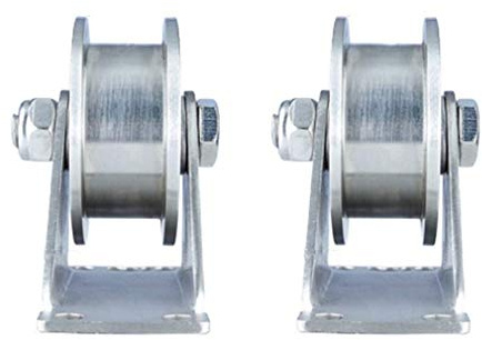 Rotella per cancello scorrevole in acciaio inox 304 resistente – Ruote silenziose a doppio cuscinetto, confezione da 2, perfette per gambe di mobili, guide in fune metallica e porte scorrevoli