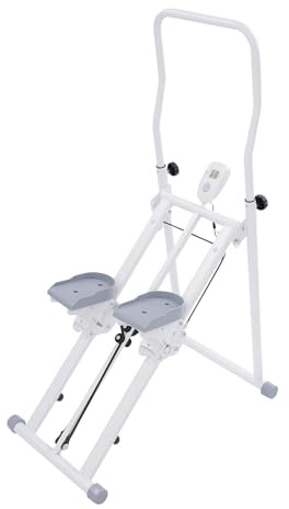 Fitness Air Walker - Máquina de escalada vertical plegable para entrenamiento, equipo de fitness en casa, escaleras para ejercicios en el gimnasio en casa con pantalla LCD, capacidad de carga de 150