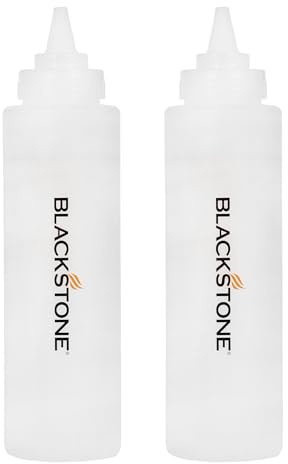 BLACKSTONE 5071 32 oz Plastic Squeeze Bottle Set with Twisting Lids, 2-Pack
