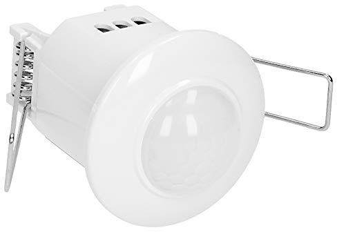 ORNO CR-235 Detector de Movimiento Dentro de 360 ​​Grados Alcance 6 m - Sensor de Movimiento- IP20 - Empotrado - Ajuste de Tiempo