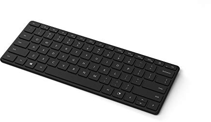 Microsoft Designer Compact Keyboard - Matte Black. Standalone Wireless Bluetooth Keyboard. Compatible with Bluetooth Enabled PCs/Mac