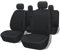 TOYOUN Autositzbezüge Universal Set Schwarz - Auto-Sitzbezüge Komplettset - Auto-Sitzschoner/Schonbezüge Universell passende Auto, 2 Vordersitzbezüge, 1 Rücksitzbezug
