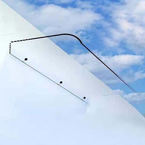 Türüberdachung Außenüberdachung,Transparent Polycarbonat Pultvordach,Terrassenüberdachung,Fenster Regenschutz Haustürdach,Türvordach Pultbogenvordach,Garten Vordach für Haustür (50x70cm/20 x28)