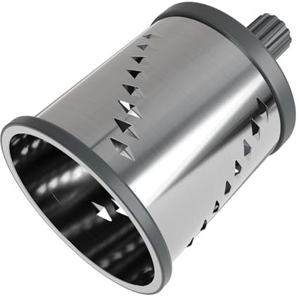 Zyliss Julienne Drum Grater, Stainless Steel, Slice Fruit and Vegetables Julienne Style, for Use with Zyliss Rotary Cheese Grater