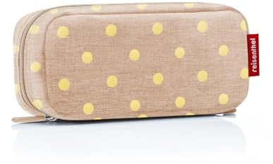 reisenthel multicase - farbenfrohes und modernes Design, Multi-Use-Etui ideal für Kosmetik, Schul- oder Arbeitsutensilien, Couleur:metallic dots Coffee
