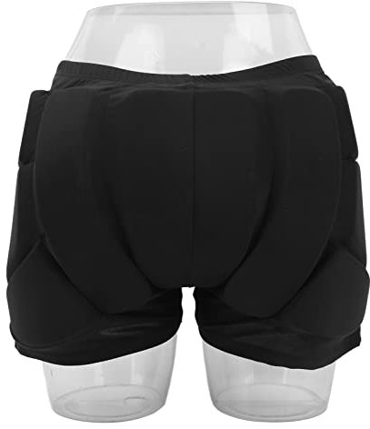 SPYMINNPOO Pantalones Cortos de Ciclismo, Pantalones Cortos Protectores Resistentes Al Calor y Respetuosos con la Piel para Ciclismo, Esqu y Patinaje (Black