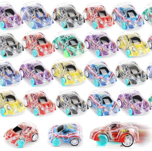 36Pcs Small Pull Back Cars bulk Mini Toy Cars Party Bag Fillers for Kids,Mini Push and Go Car Toy Little Racing Cars for Toddlers Boys Girls 2+ Birthday Party Favours Return Gift,Filling Xmas Crackers
