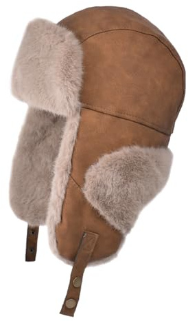 TAGVO Cappello Trapper Invernale, Trooper Russo per Uomo e Donna, Ushanka con Paraorecchie, Foderato in Pile per Climi Freddi