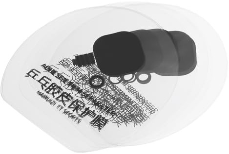 PATIKIL Película Protectora De Goma para Raqueta De Tenis De Mesa, 20 Paquetes De Película Adhesiva para Paleta De Ping Pong, Transparente Gris