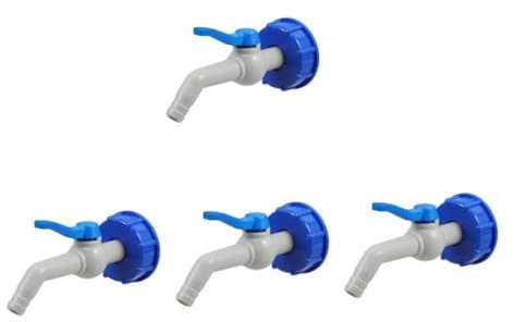 SOLUSTRE 4 Stück Ton-fass-ventilverbindung Außenschlauch Wassertankschlauch Wasserleitung Ibc Ventil Ibc Ablaufschlauch Wassertank Ibc Telefonadapter Zubehör Adapter Gelenkschlauch Plastik
