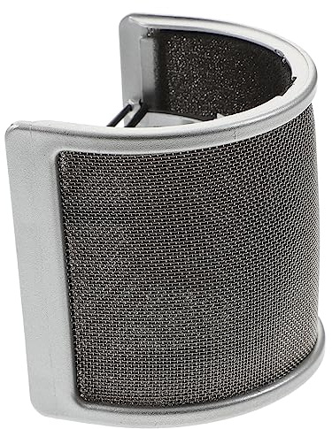 DOITOOL Filtro Para Micrófono Protector Antiviento Metálico Doble Capa Accesorios Para Grabación De Voz Diseño Compacto y Portátil Adecuado Para Estudio y