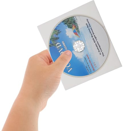 BUGUUYO -608 2pcs CD DVD Player Cleaning Kit Cleaning Disc and for Device Maintenance and Playback Performance Enhancement