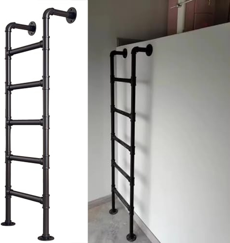 Kraftig Egress-stege 300 LBS kapacitet halkfria steg justerbar 100 300 cm höjd perfekt för fönsterdäck husbilar lägenheter och nödutgångar.